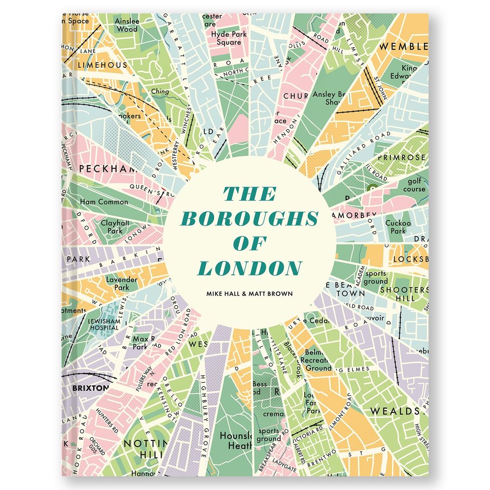 Cover art of The Boroughs of London, written by Mike Hall and Matt Brown and published by Batsford