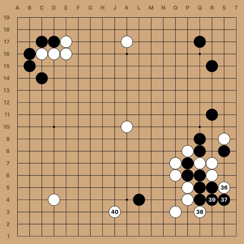(;CA[UTF-8]FF[4]GM[1]KM[0]RU[Chinese]SZ[19];B[pc];W[dp];B[qe];W[dd];B[pp];W[jc];B[cf];W[jj];B[cc];W[cd];B[dc];W[ed];B[bd];W[ec];B[be];W[nq];B[kp];W[qn];B[pn];W[pm];B[on];W[nn];B[om];W[ol];B[qo];W[nm];B[pl];W[qm];B[pk];W[rk];B[qi];W[op];B[rl];W[oo];B[po];W[ro];B[rp];W[pq];B[qp];W[iq])