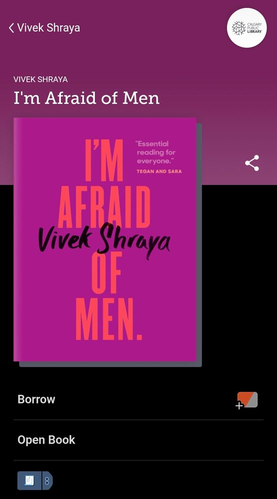 Cover of I'm Afraid of Men by Vivek Shraya 