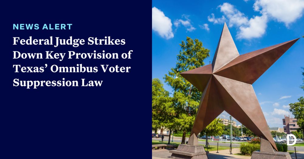 Federal Judge Strikes Down Key Provision of Texas’ Omnibus Voter Suppression Law