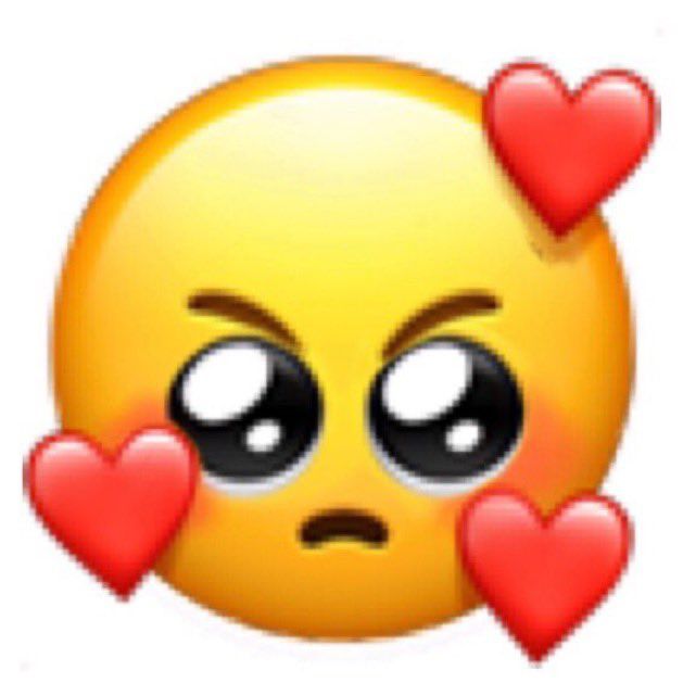 mad hearts emoji face