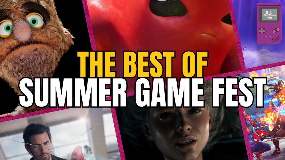 Episode 50 thumbnail featuring games from summer game fest