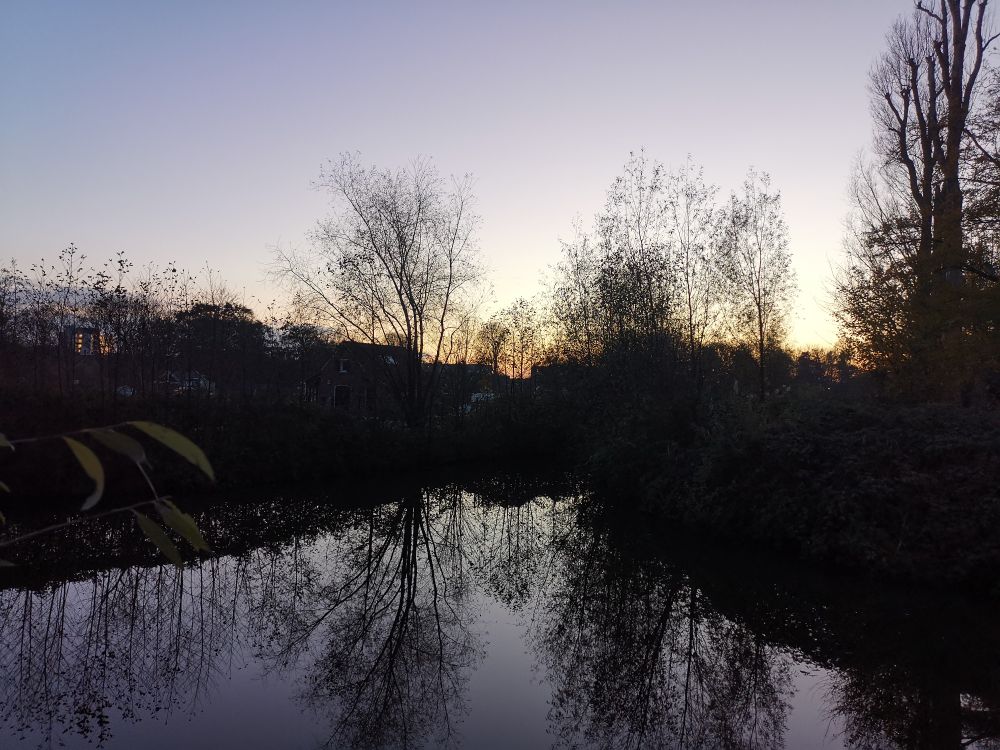 Zonsondergang tinten 