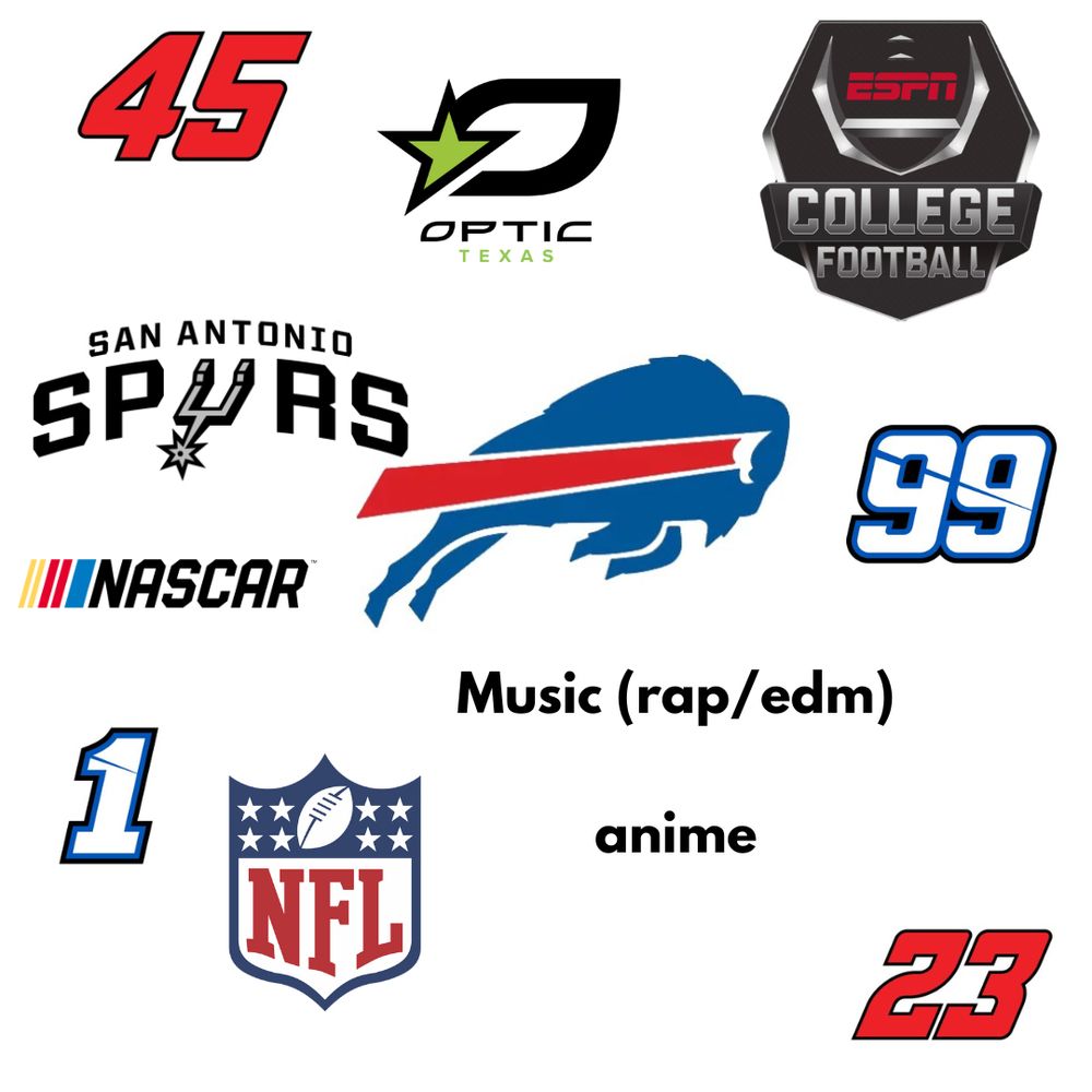 "45": Tyler Reddick, racer for 23xi. 

"23": Bubba Wallace, racer for 23xi.

"99": Daniel Suarez, racer for Trackhouse. 

"1": Ross Chastain, racer for Trackhouse