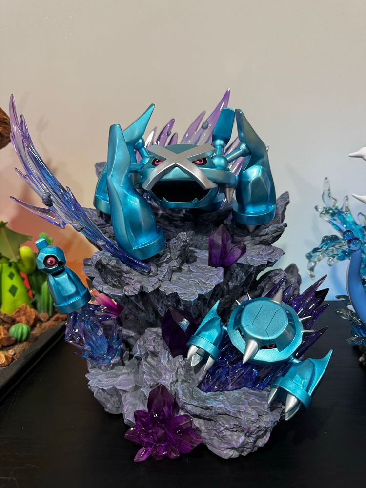 Picture of my Metagross evolution statue