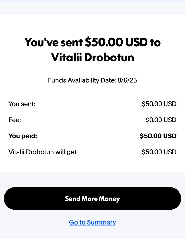 Donation receipt for $50 to ‘Medevac’