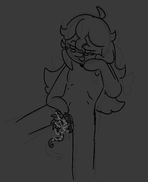 oc beignet with their eldritchussy (eldritch pussy) (it has teeth and a tongue) 