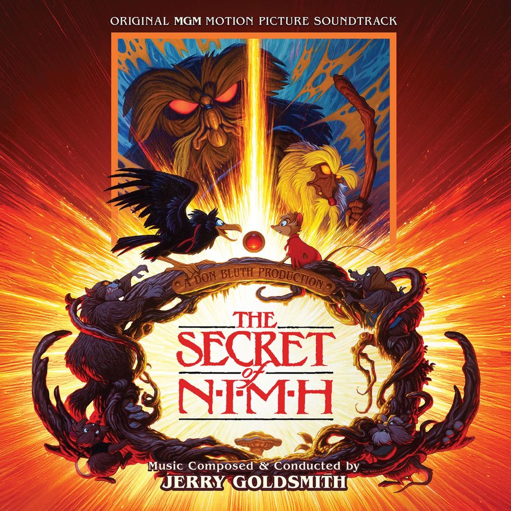 Cover to the new expanded version of The Secret of NIMH soundtrack by Jerry Goldsmith.