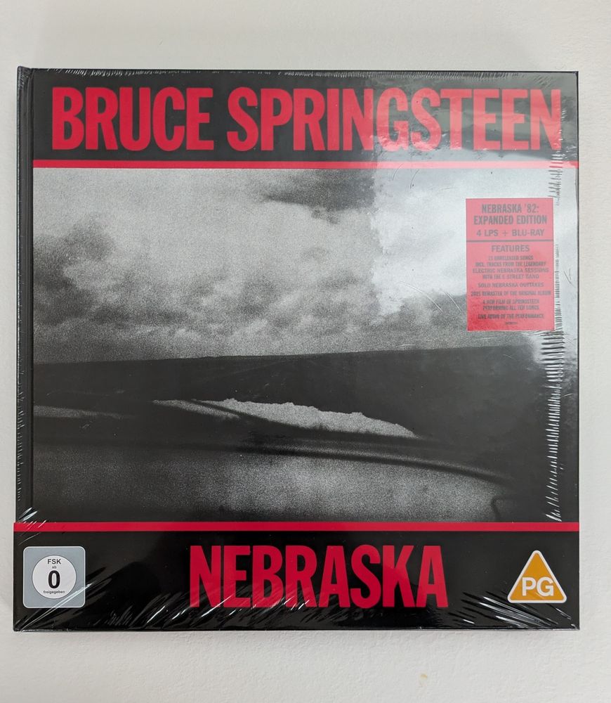 Recto de la pochette du Nebraska 82 de Springsteen.