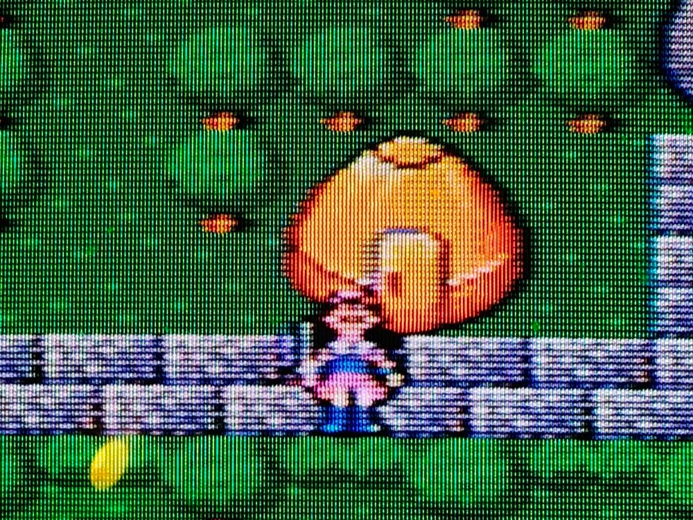 A close up screenshot of Alis in town