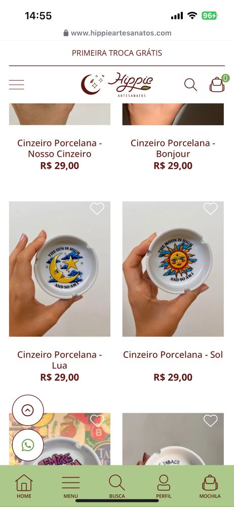 print de uma loja online com 2 produtos que sao cinzeiros de porcelana branca. um tem a estampa de uma lua e estrela com o escrito “the sun is high and so am i” e outro com o desenho de um sol escrito “the moon is high and so am i”  