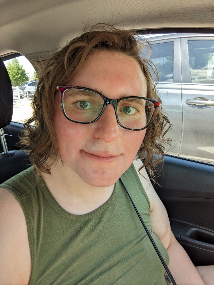 Me with my new glasses on