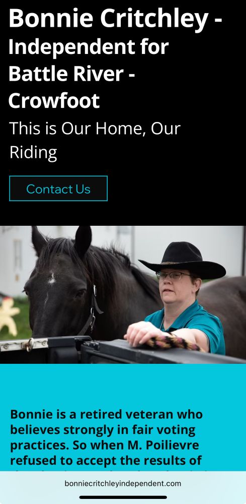 Bonnie Critchley - Independent for Battle River - Crowfoot
This is Our Home, Our Riding