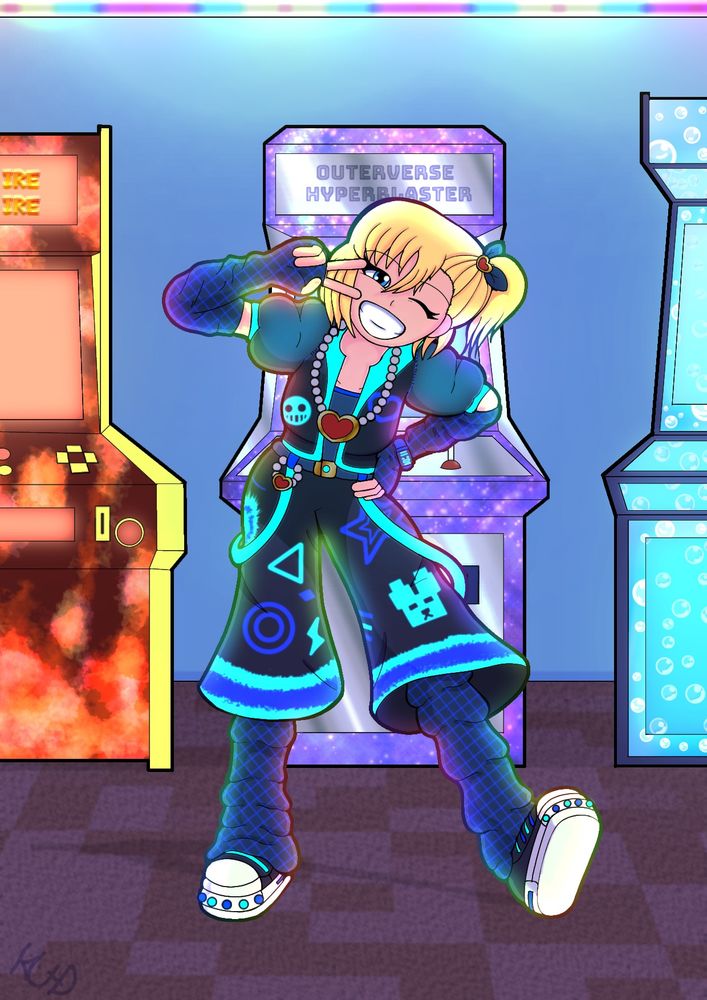 My OC Misha's Gamer outfit
