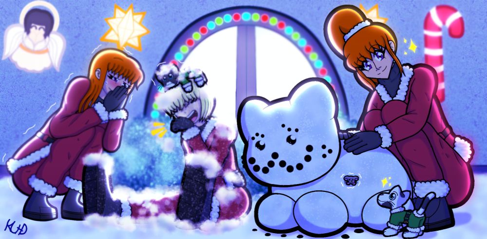 My OCs celebrating Christmas - Kims-Mas 2024