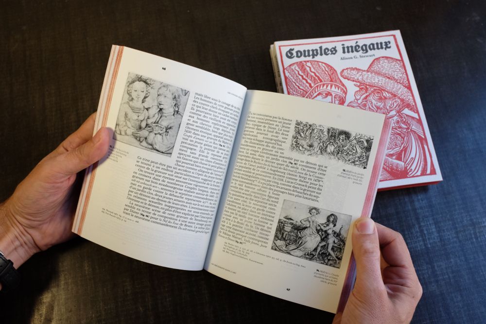 photo d'une double page d'un livre avec des images de couples inégaux