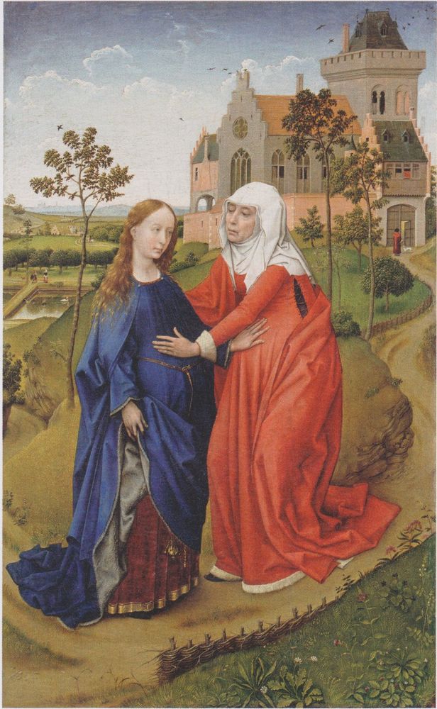 visitation peinte par Rogier van der Weyden