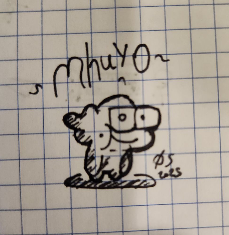 Mhuyo, standing and grinning at you.