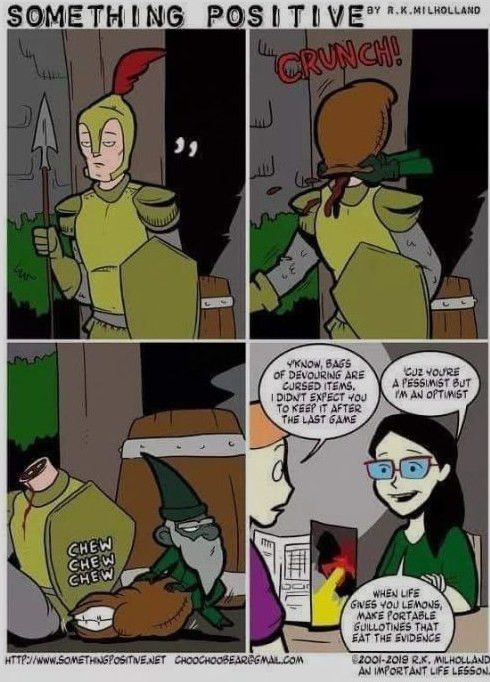 A four-panel comic titled 