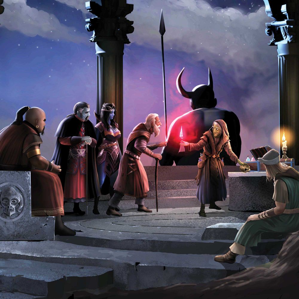 A group of villains gather for a secret auction in the dead of night.