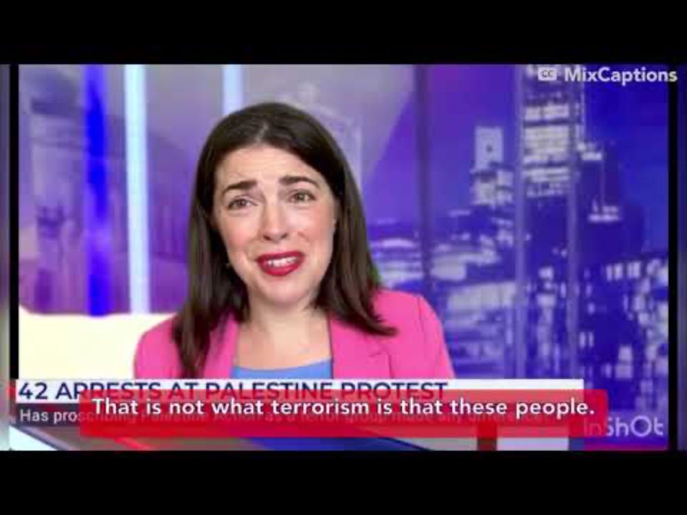 Woman explains how the elderly who support Palestine at protests are terrorists.