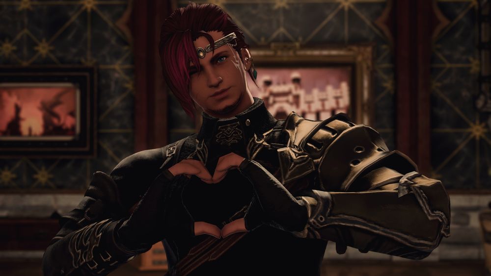 Kaien being a cutie and making a heart