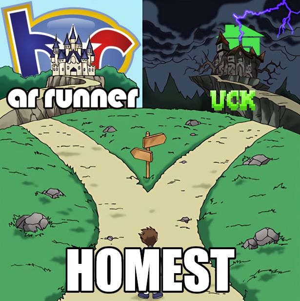 fork-in-the-road meme, with 