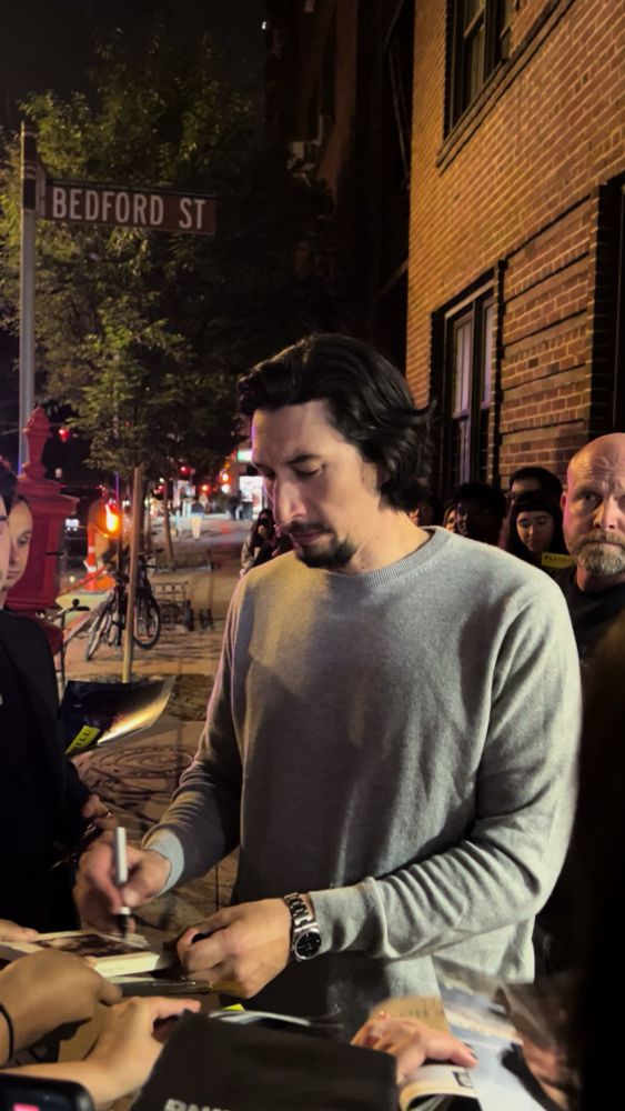 I did not start today thinking i’d get to see Adam Driver on stage 😭  #adamdriver 