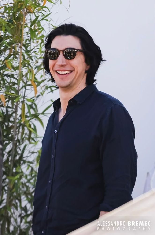 adam driver and his cute smile at Cannes 2024