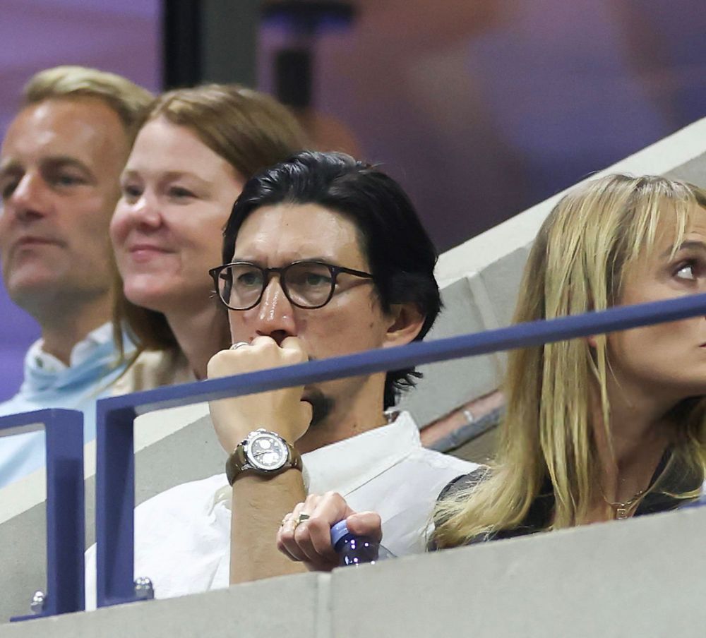 adam in glasses ans white shirt at the us open