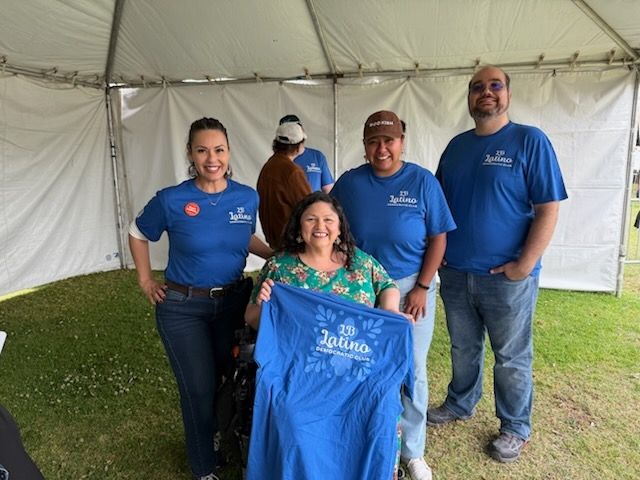 Photo of officers of the Long Beach Latino Democratic Club and Council Member Mary Zendejas 