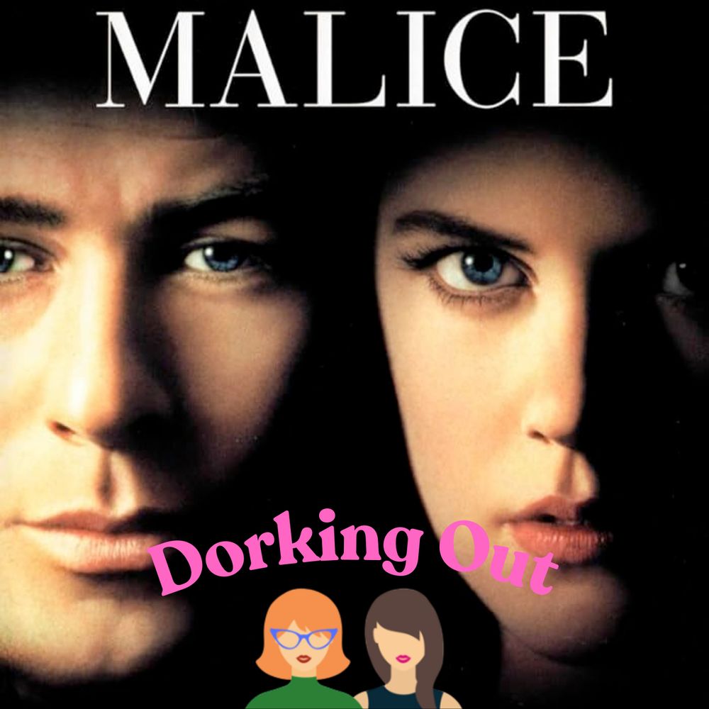 The movie poster for 1993's MALICE, starring Alec Baldwin and Nicole Kidman