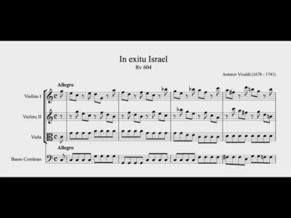 Antonio Vivaldi - In exitu Israel Rv 604