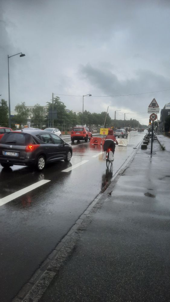 Route barrée à Rennes