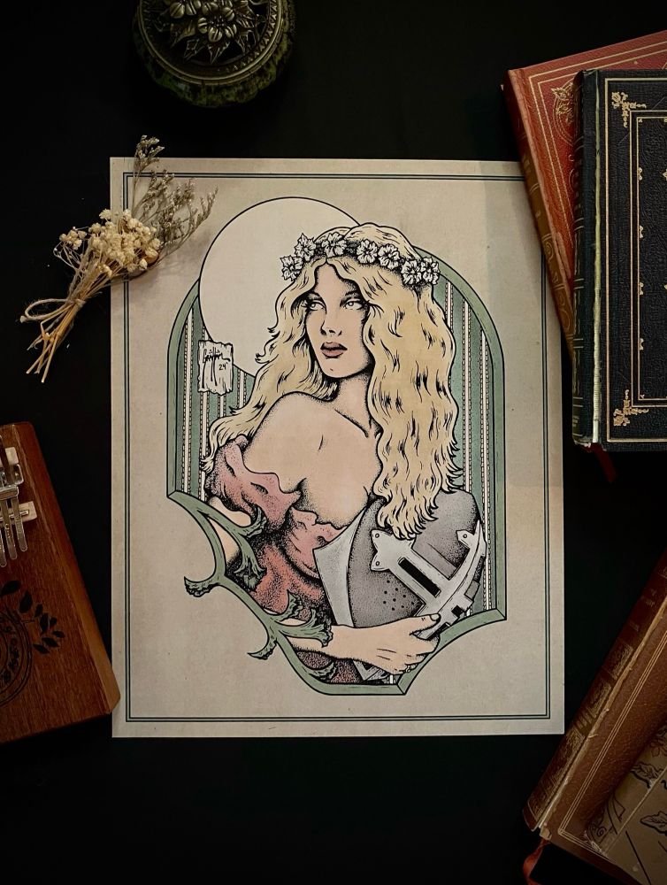 Guinevere art print by Danny Graham 