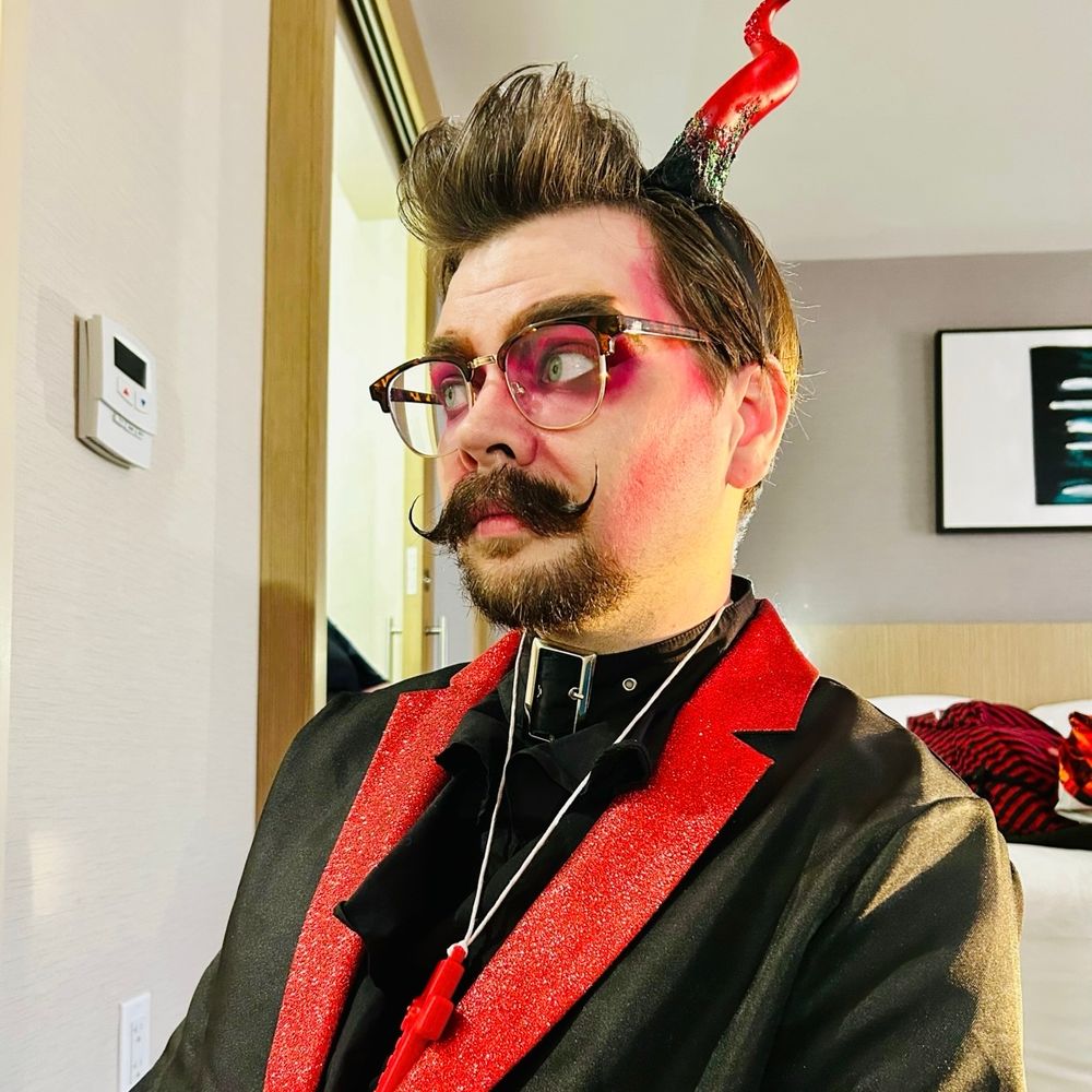 Will’s look for night one of Escape Halloween 2025‚ dressed up as a devil 