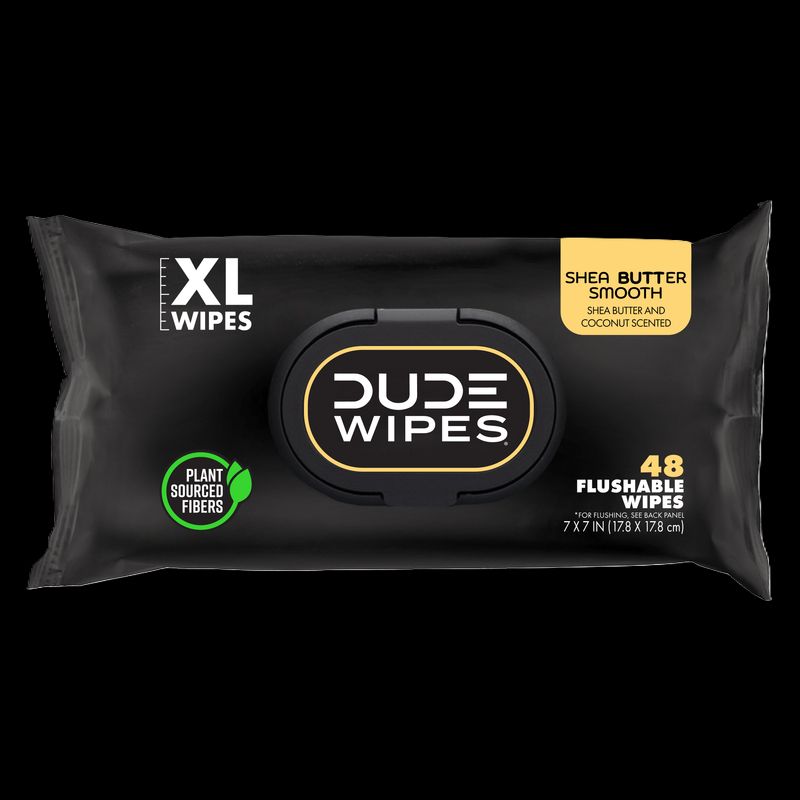 The product in question called "dude wipes" that had men buying them because they were "manly" and not because they wanted to be hygienic