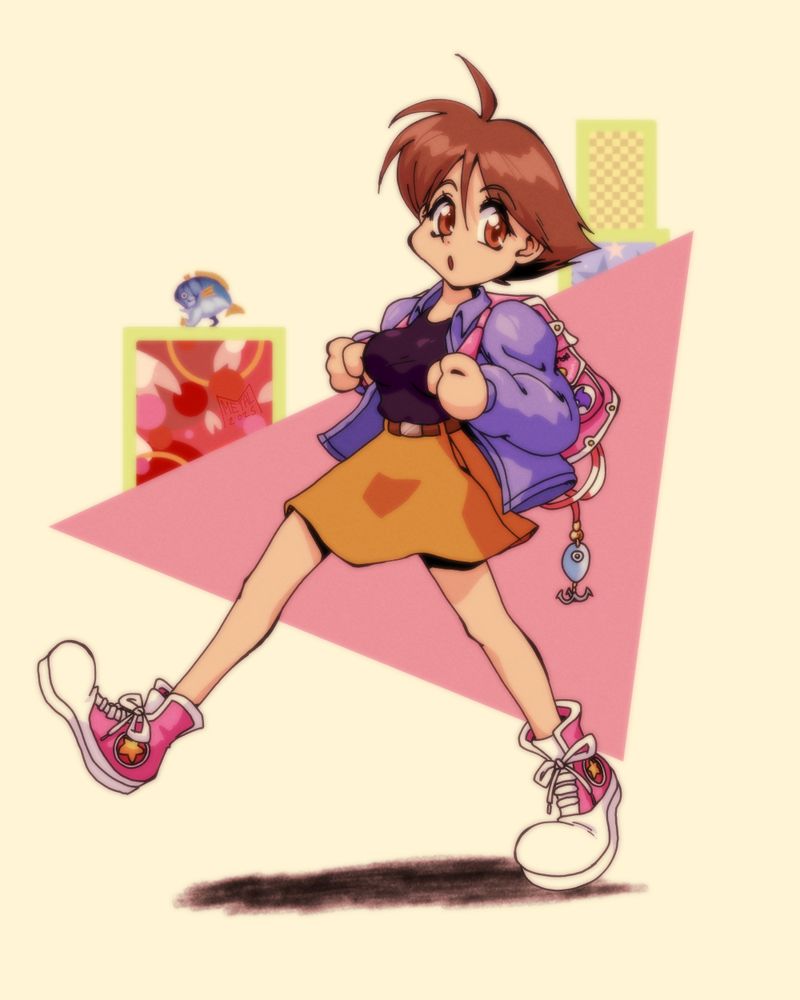 umihara kawase from a obscure game series is strolling away