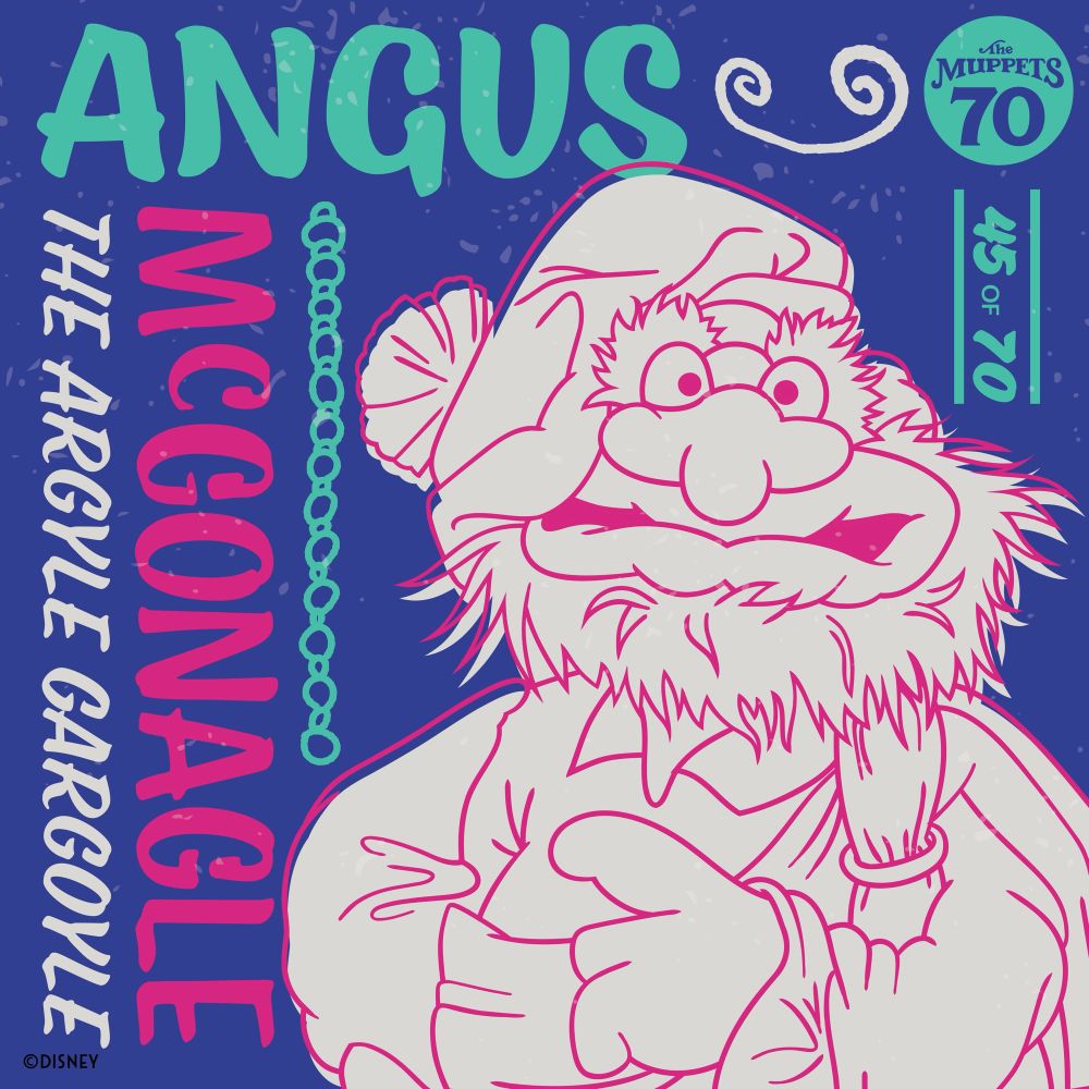 A handdrawn illustration of a gargoyle puppet

