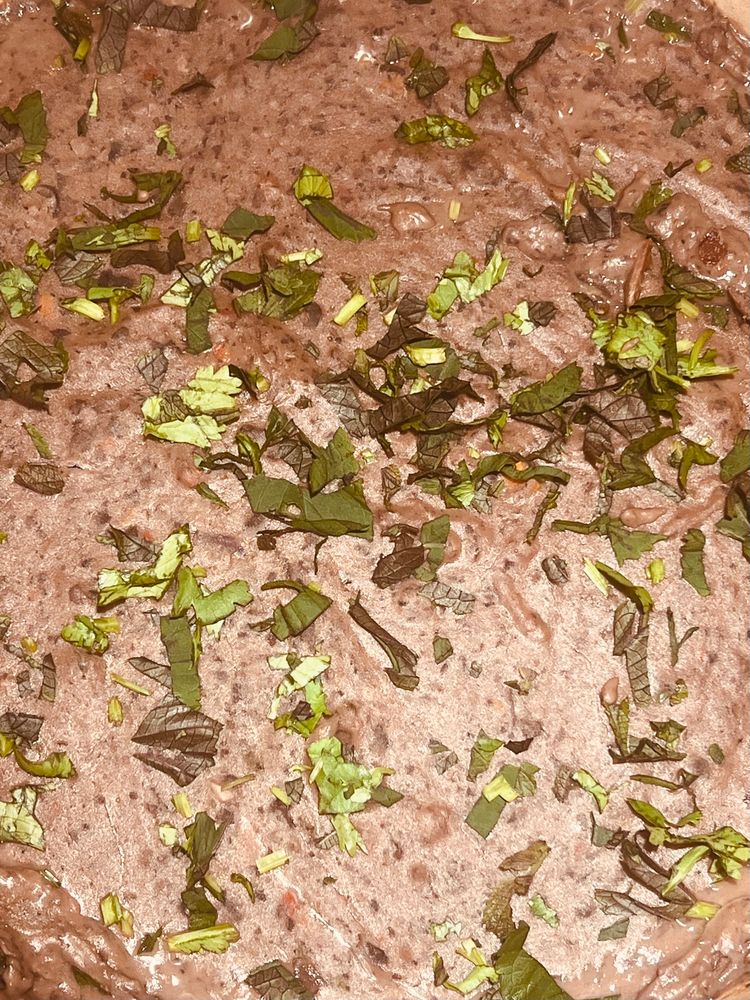 Refried black beans