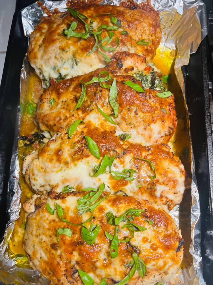 Stuffed chicken breasts