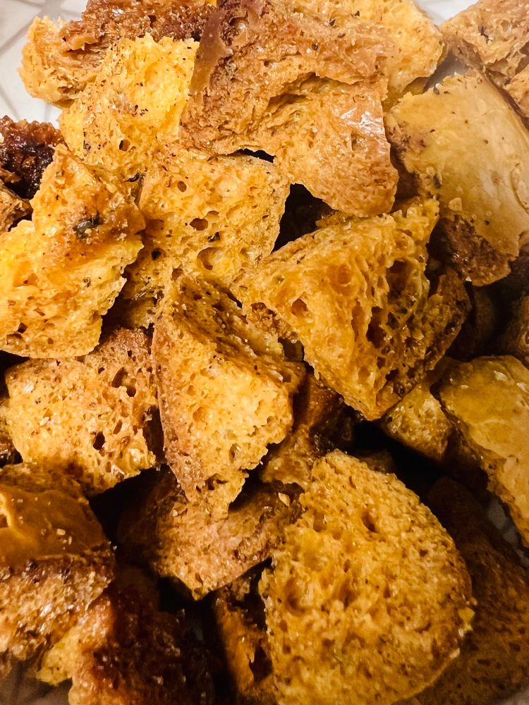Homemade gf croutons 