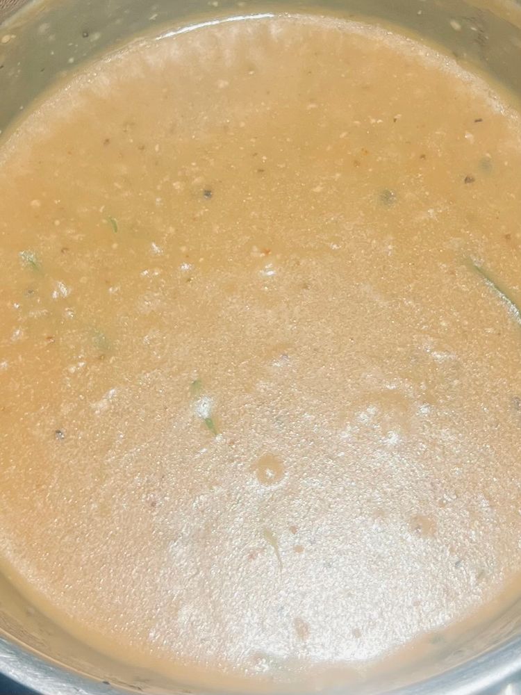Mustard tarragon whiskey cream gravy 