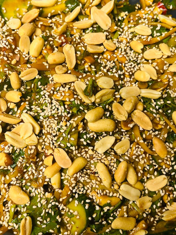 Peanut sesame noodle salad 