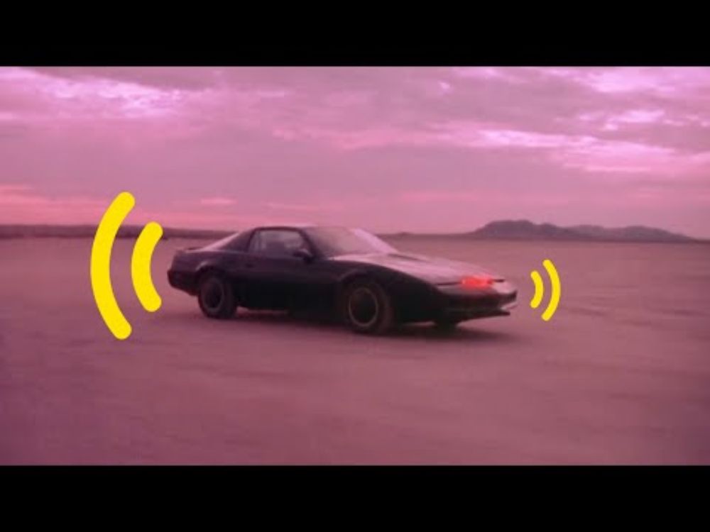 Knight Rider Theme Song but the theme is coming from K.I.T.T.