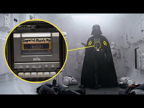 The Imperial March but it's coming from Vader's chest control panel