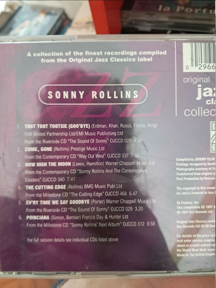 back of the jewel case for the cd