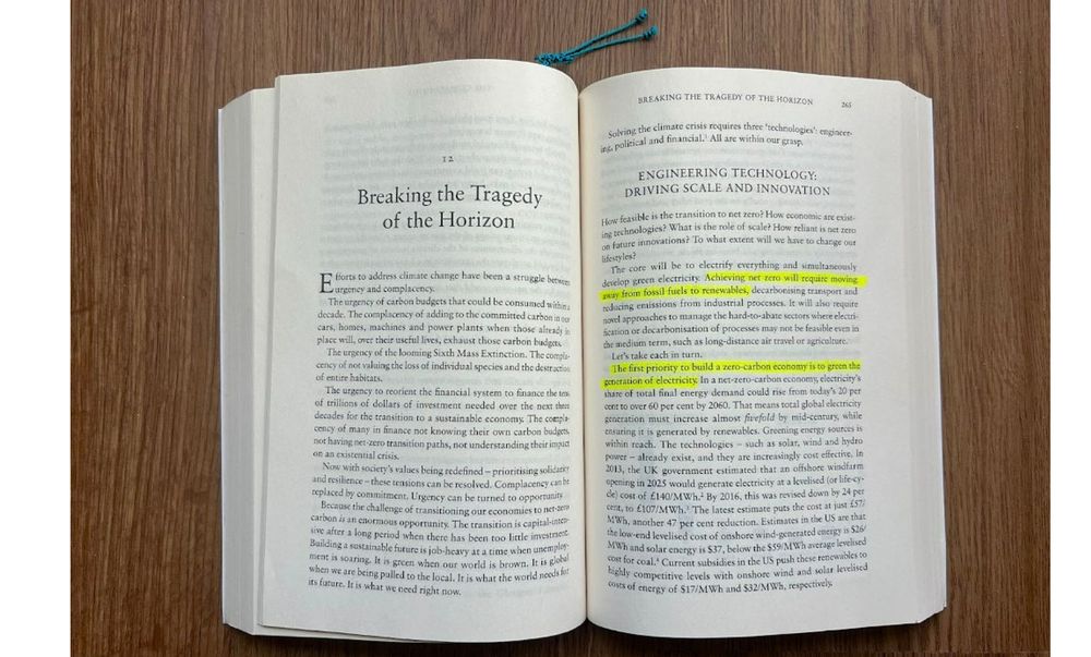 Image of two pages of a book, chapter title is Breaking the Tragedy of the Horizon.