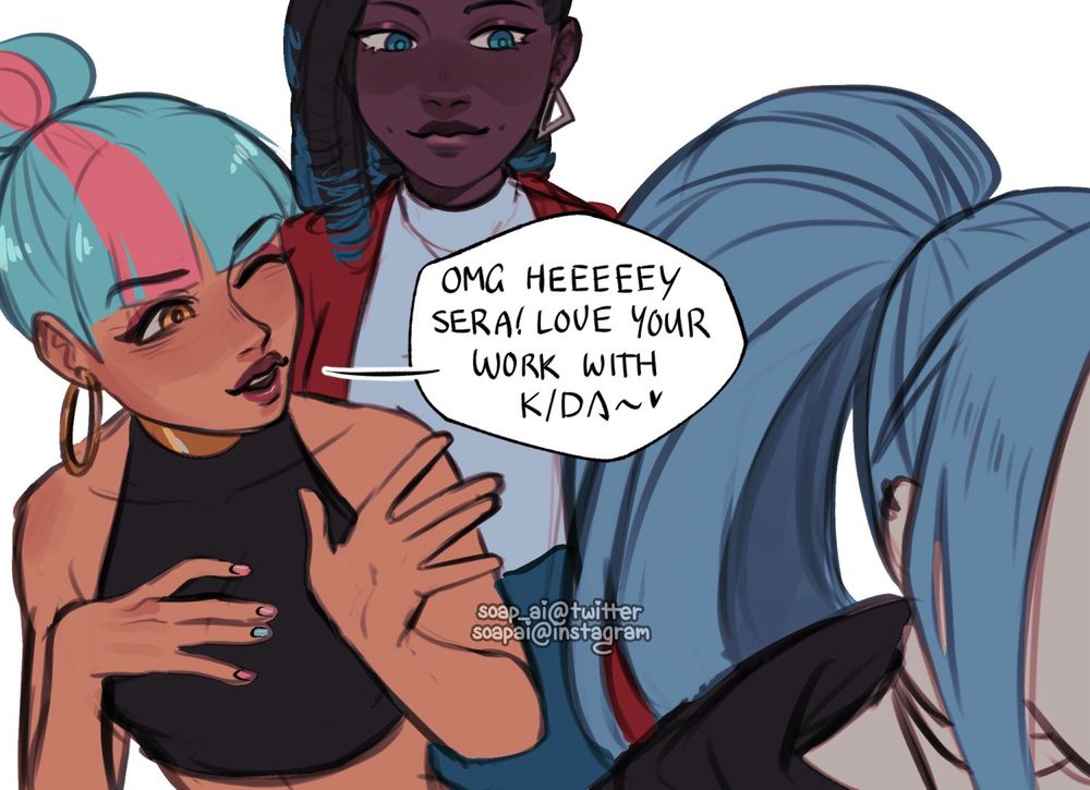Qiyana attempts to talk to her, praising her for her work in KDA