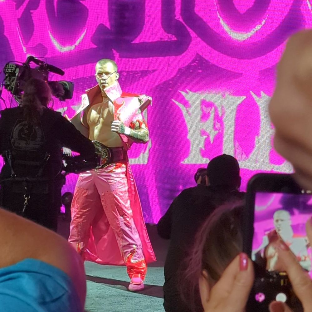 Kyle Fletcher during his entrance